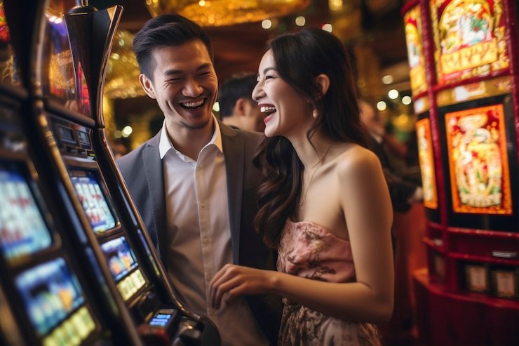 Studio multi-kamera Big Time Gaming Dealer langsung di studio multi-kamera Big Time Gaming
