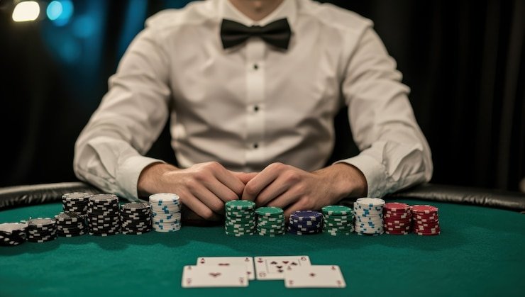 Roda roulette fisik dengan kamera multi-sudut